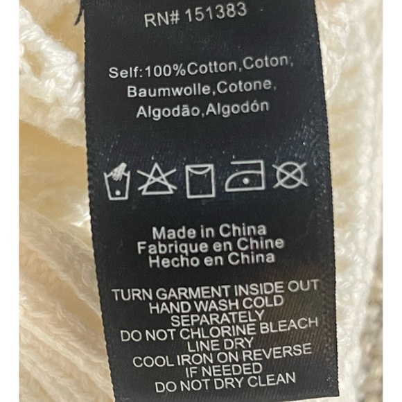 Anthropologie V-Neck Sweater Set White NWT Size XL - Picture 10 of 15